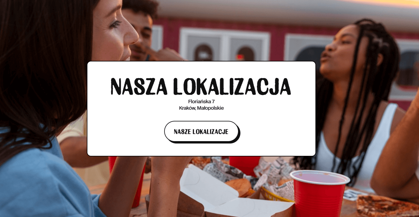 projekt lokalizacja sekcja dla restauracji